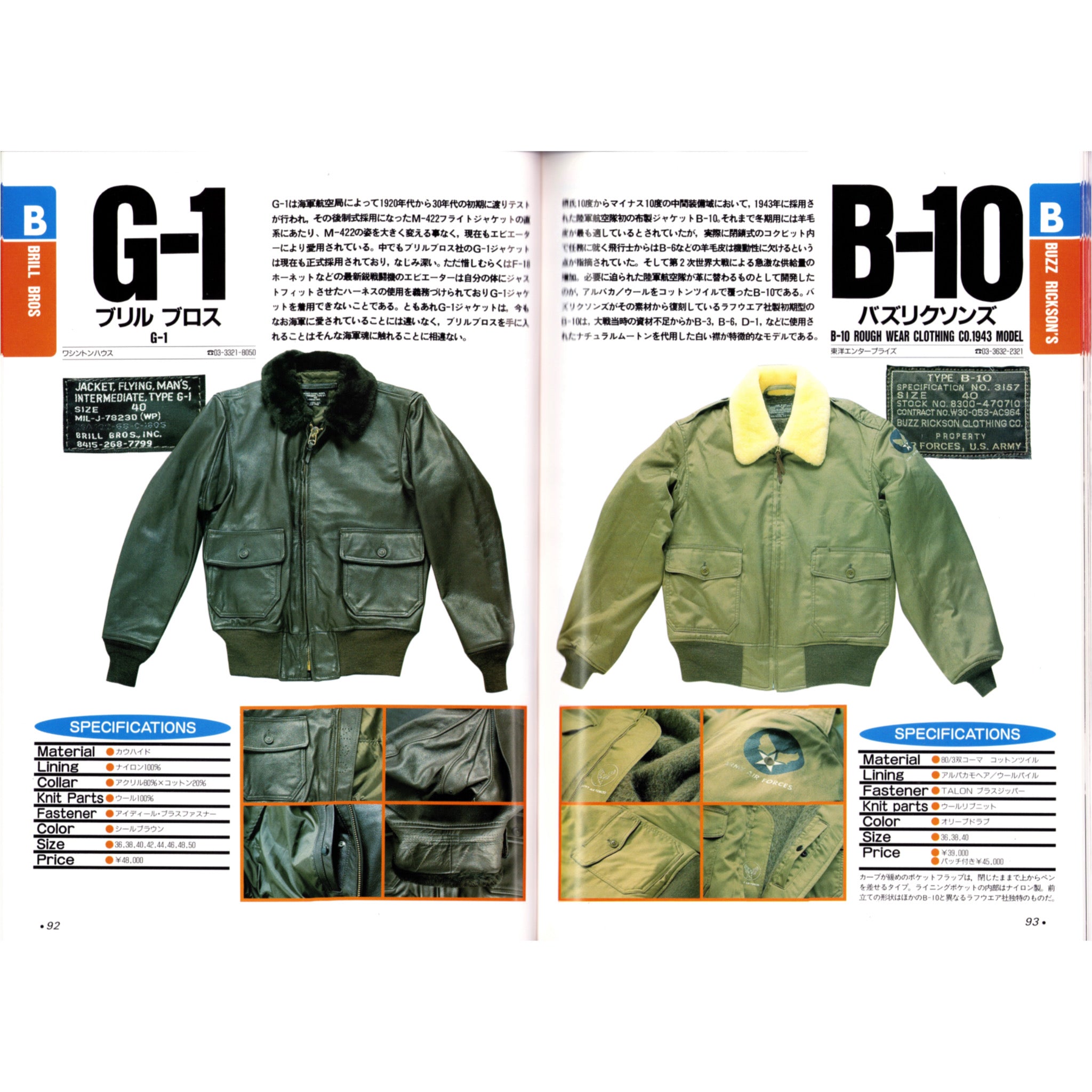 Flight Jacket Brand Catalog 1998